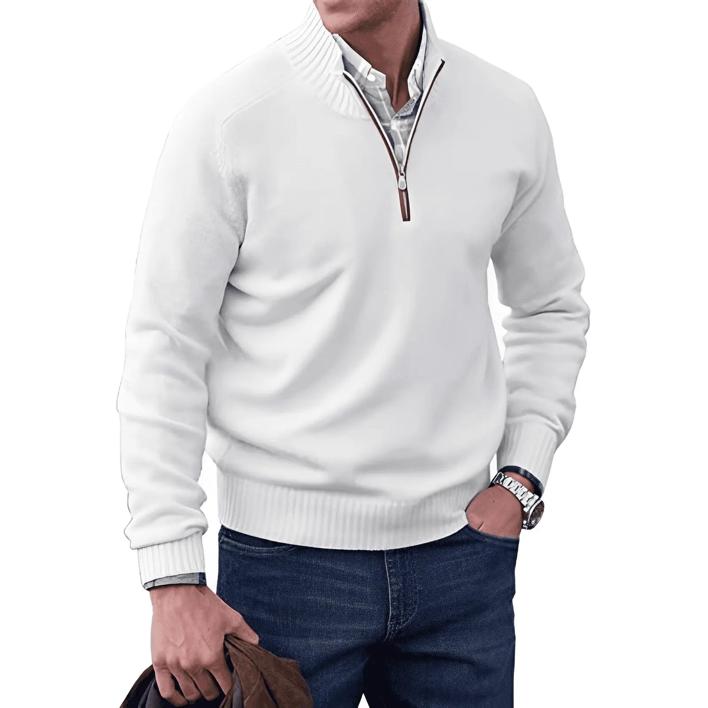 Mario™ | Le Pull Zippé Élégant - Montela