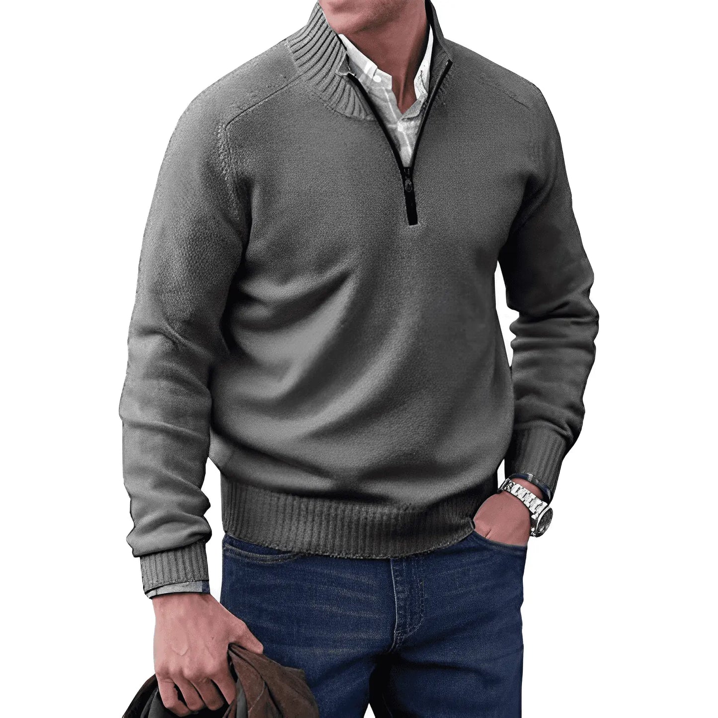 Mario™ | Le Pull Zippé Élégant - Montela