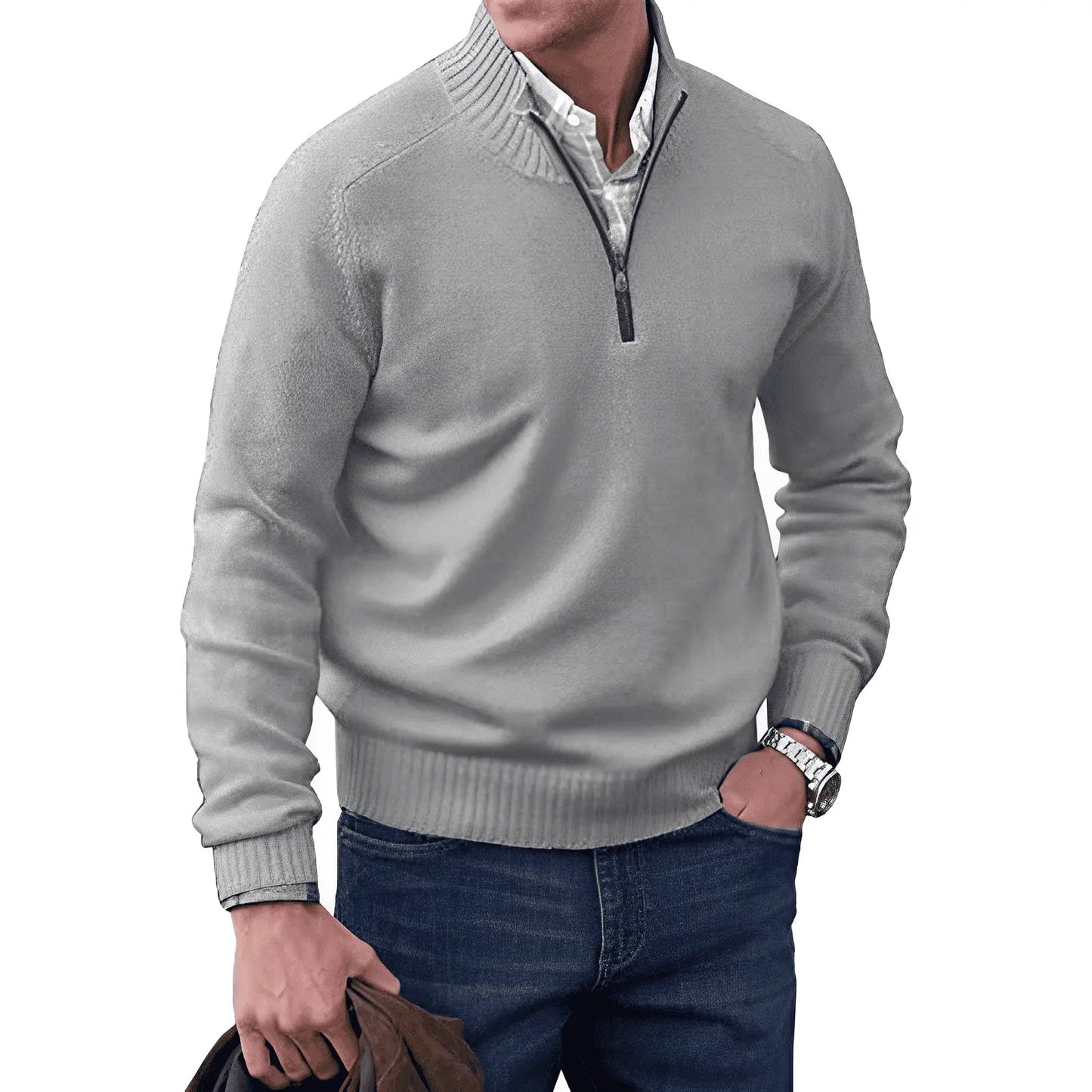 Mario™ | Le Pull Zippé Élégant - Montela