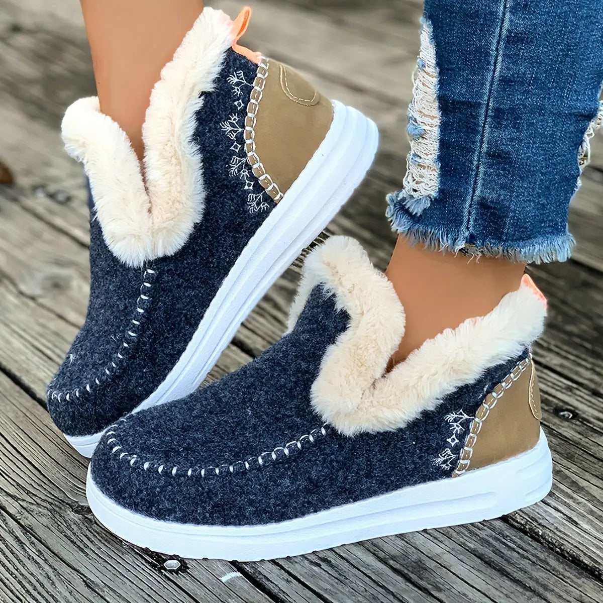 Camille™ | Chaussons d’Hiver Douillets – Chaleur et Confort - Montela