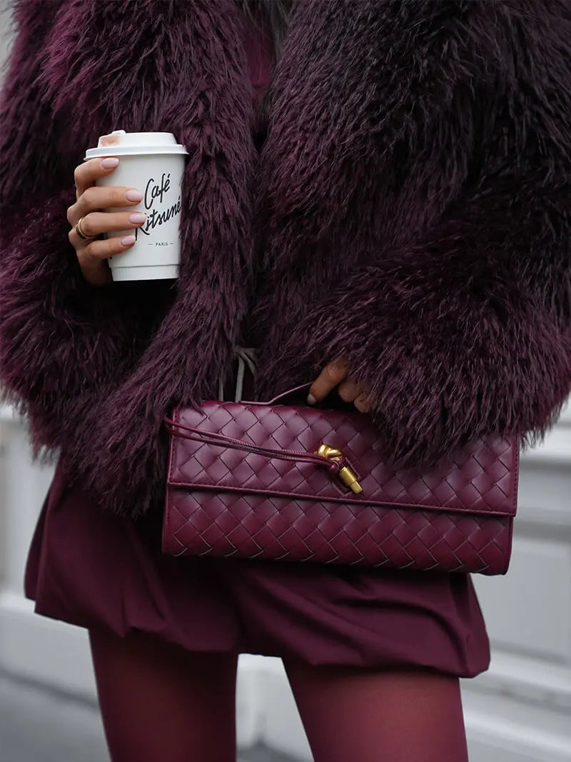 Bianca™ | Sac Tissé Élégant en Cuir Végan - Montela