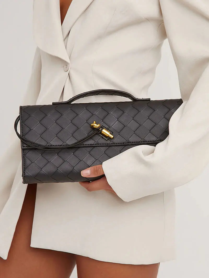 Bianca™ | Sac Tissé Élégant en Cuir Végan - Montela