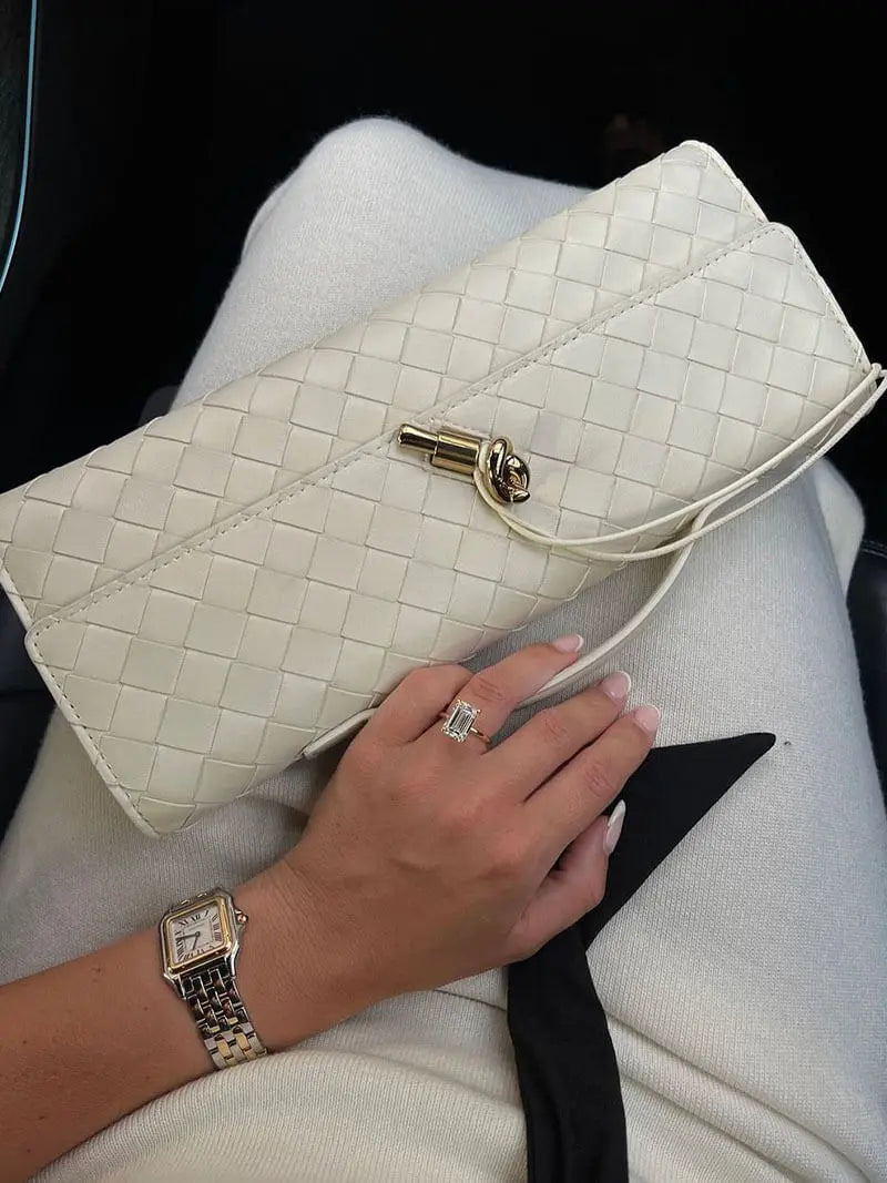 Bianca™ | Sac Tissé Élégant en Cuir Végan - Montela