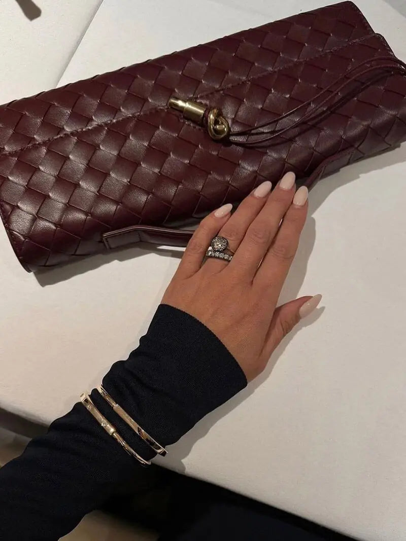 Bianca™ | Sac Tissé Élégant en Cuir Végan - Montela