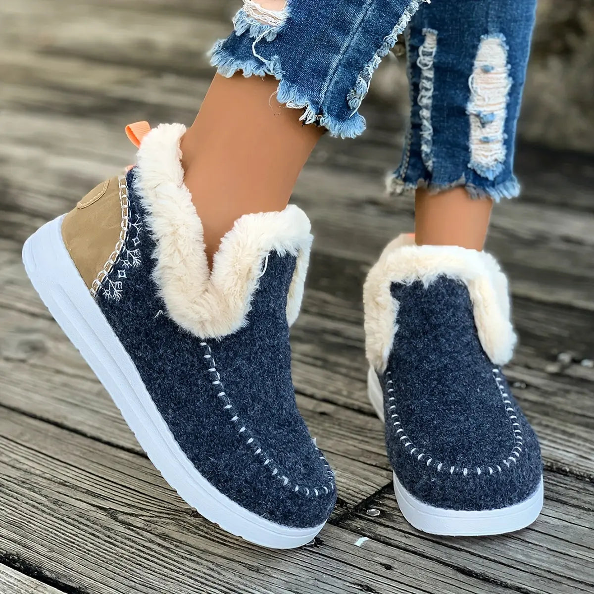 Camille™ | Chaussons d’Hiver Douillets – Chaleur et Confort - Montela