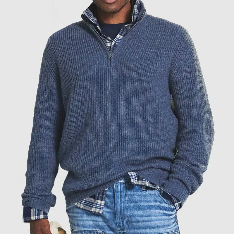 August™ | Pull Décontracté avec Fermeture Éclair - Montela