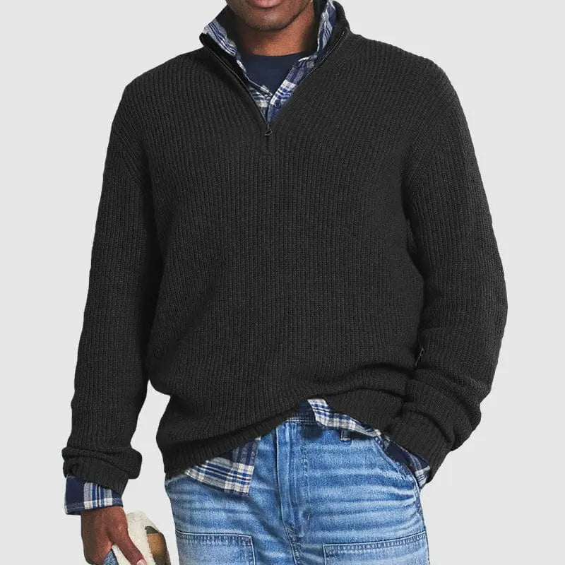 August™ | Pull Décontracté avec Fermeture Éclair - Montela