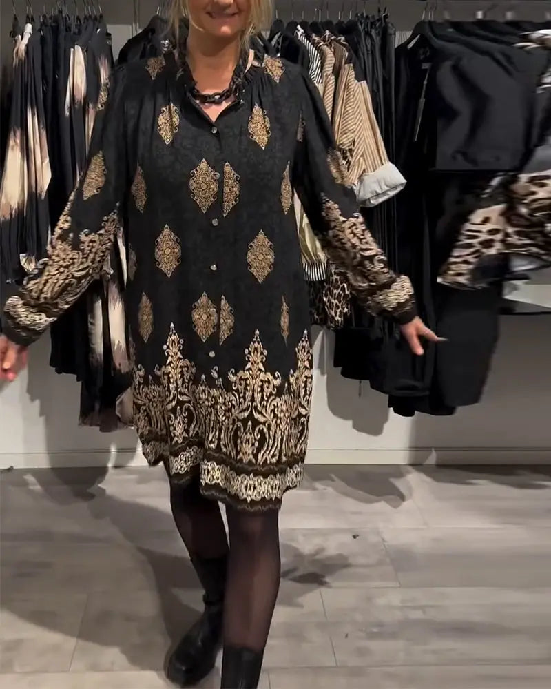 Estelle™ | Robe Vintage Élégante avec Boutons - Montela