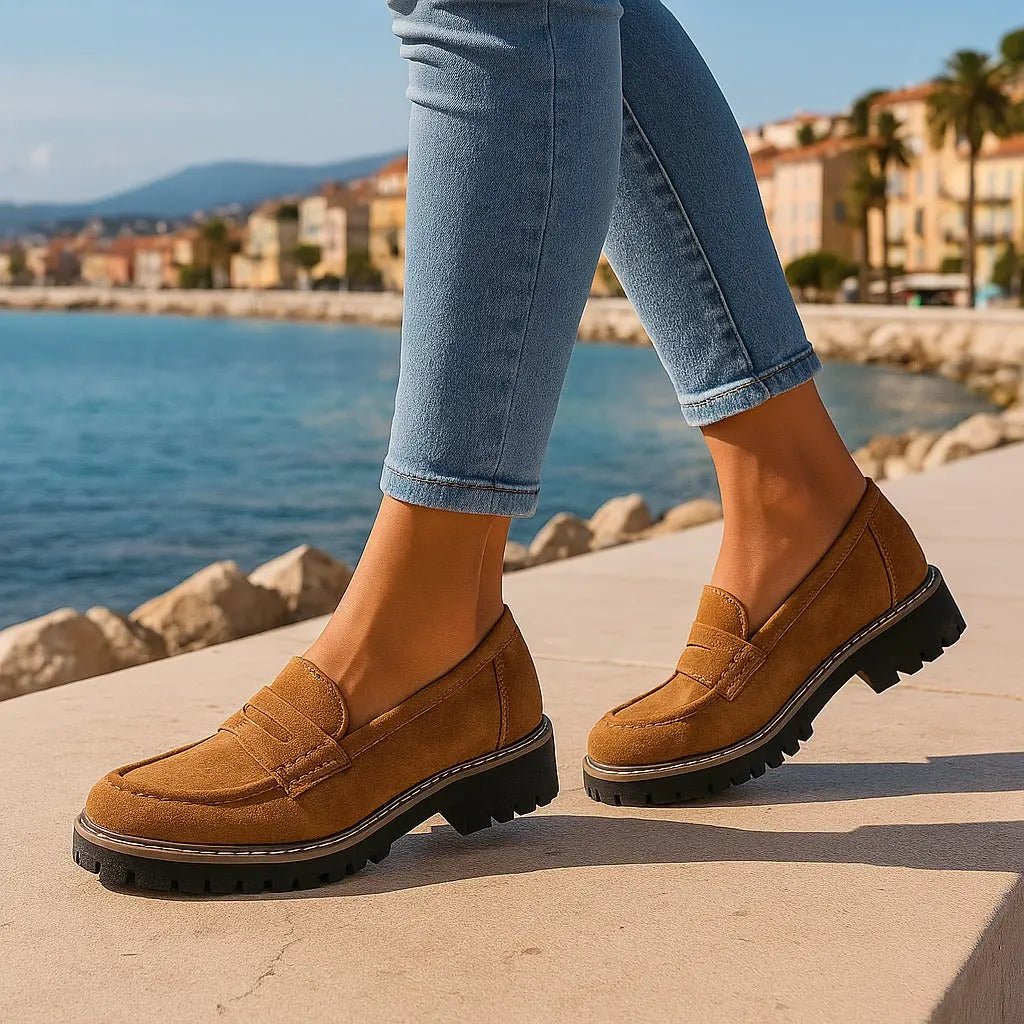 NADIA™ | Mocassins Intemporels en Daim