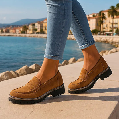 NADIA™ | Mocassins Intemporels en Daim