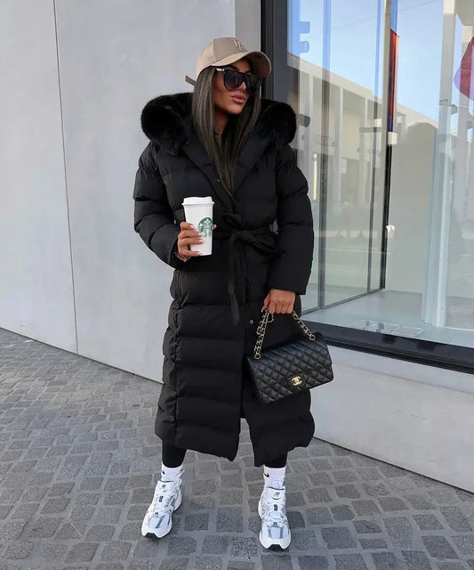 Monvella™ | Manteau Long Puffer - Élégance et Confort - Montela