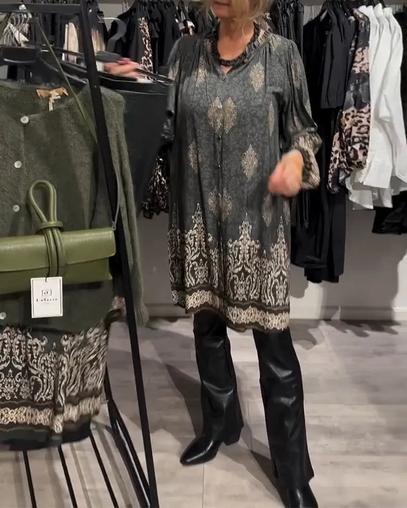 Estelle™ | Robe Vintage Élégante avec Boutons - Montela