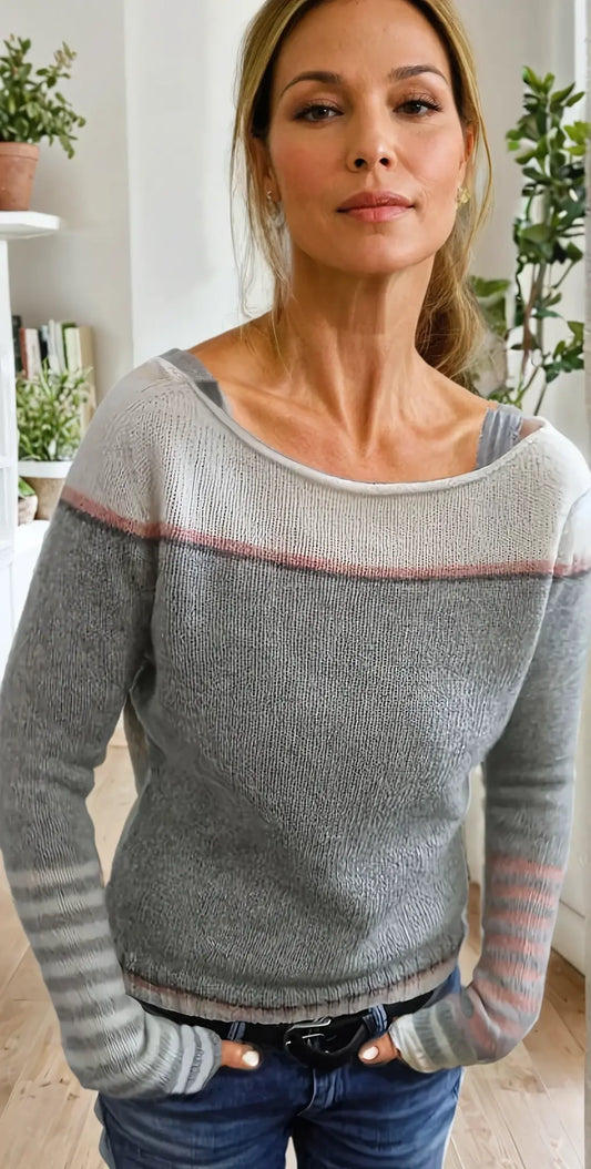 Sophie™ | Pull Décontracté Épaules Dénudées – Parfait pour le Printemps - Montela