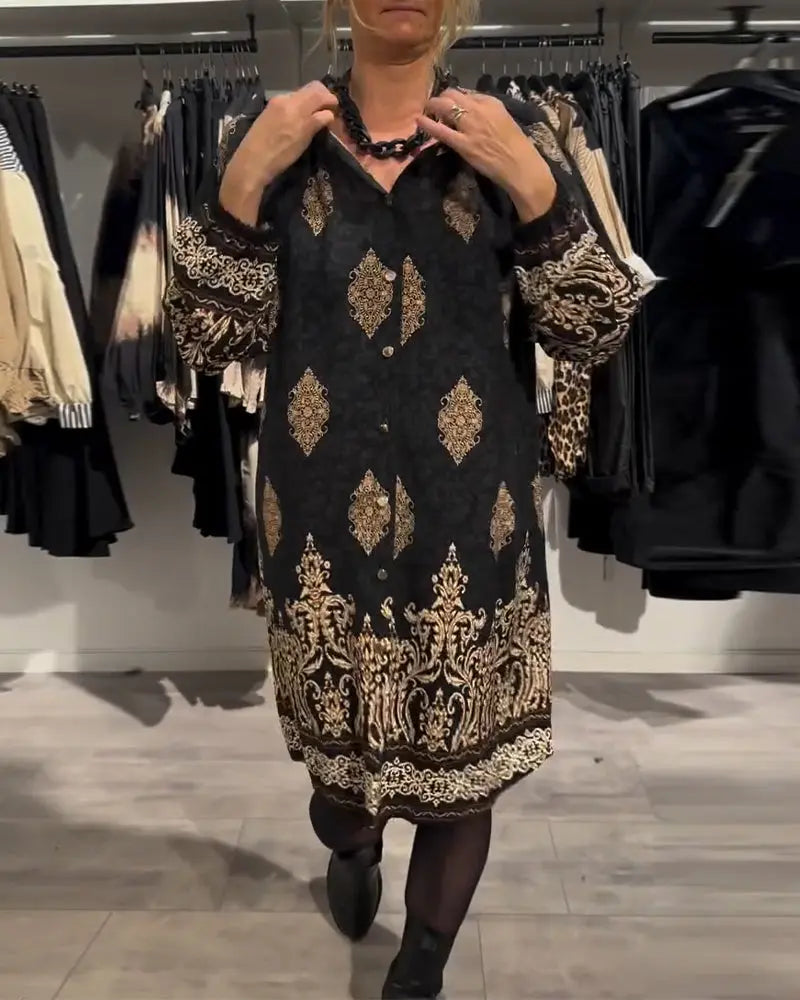 Estelle™ | Robe Vintage Élégante avec Boutons - Montela