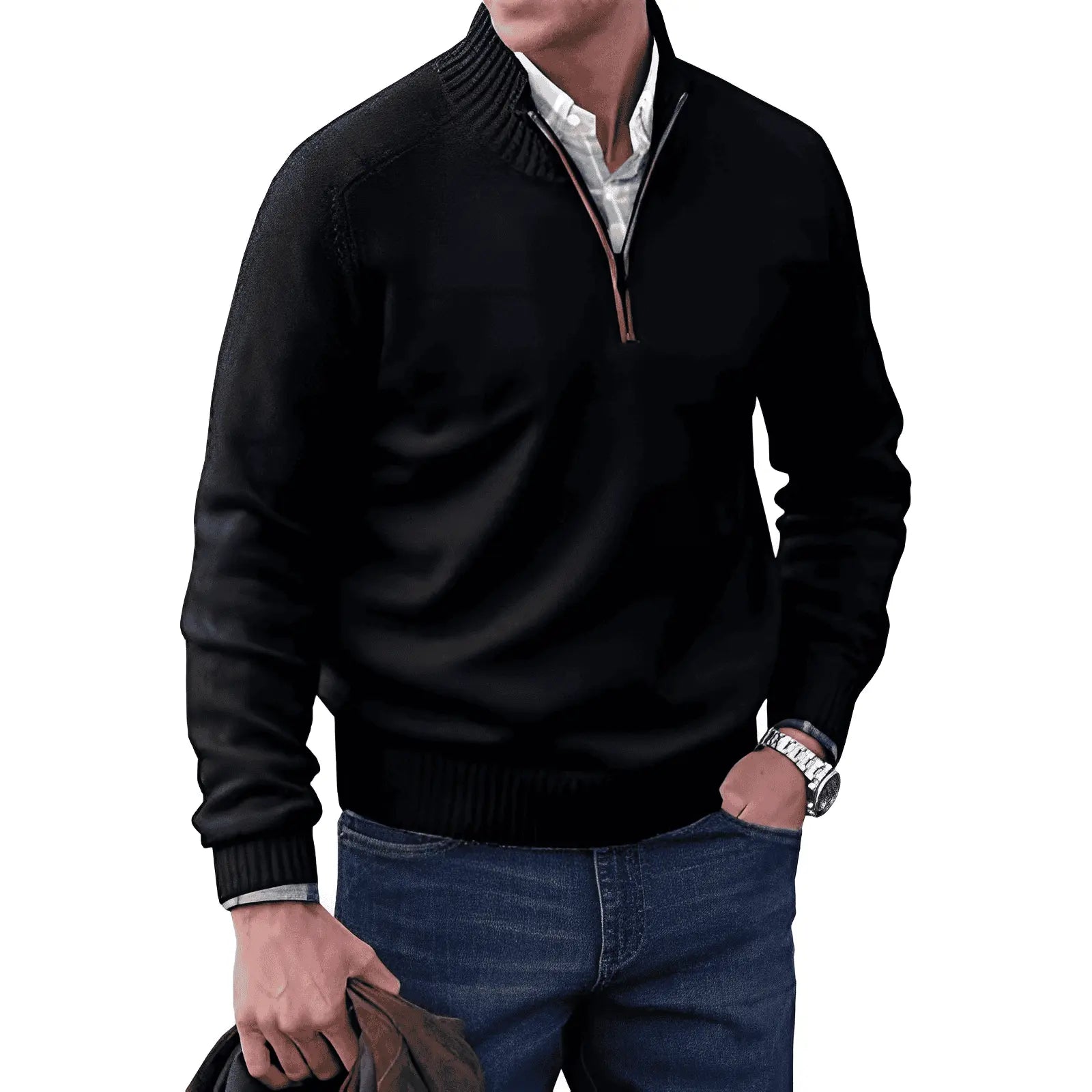 Mario™ | Le Pull Zippé Élégant - Montela