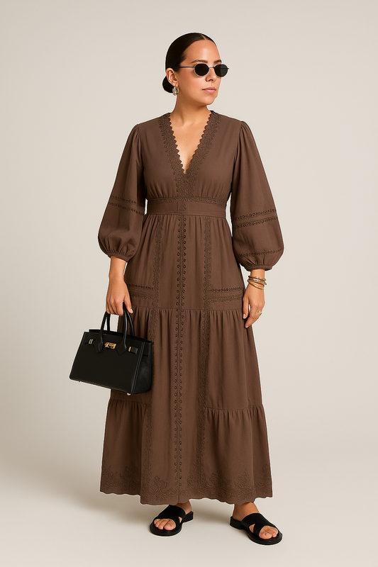 Yana™ | Robe Longue Printanière en Dentelle