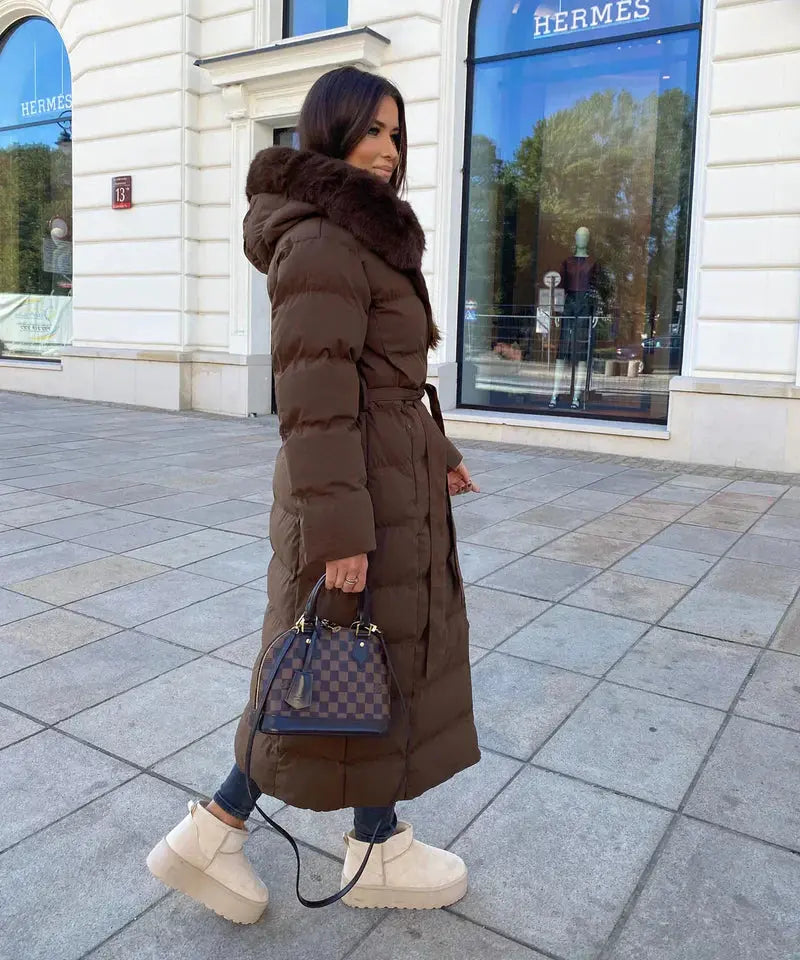 Monvella™ | Manteau Long Puffer - Élégance et Confort - Montela