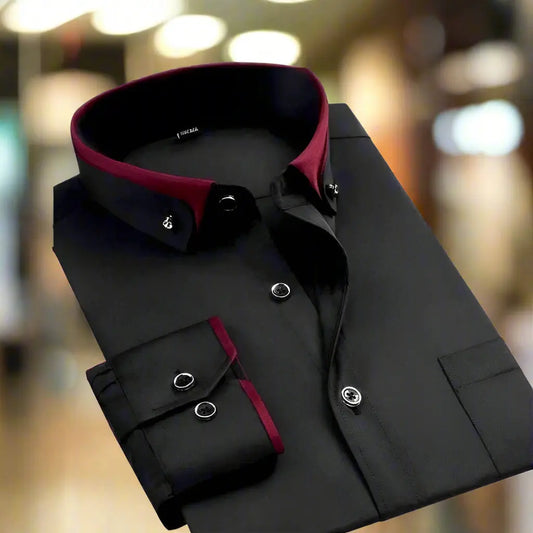 Jannik™ | Chemise Classique à Manches Longues - Montela