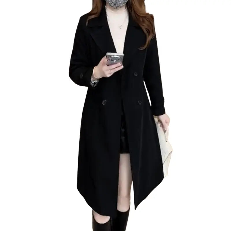 Nadine™ | Trenchcoat en Laine Élégante - Montela