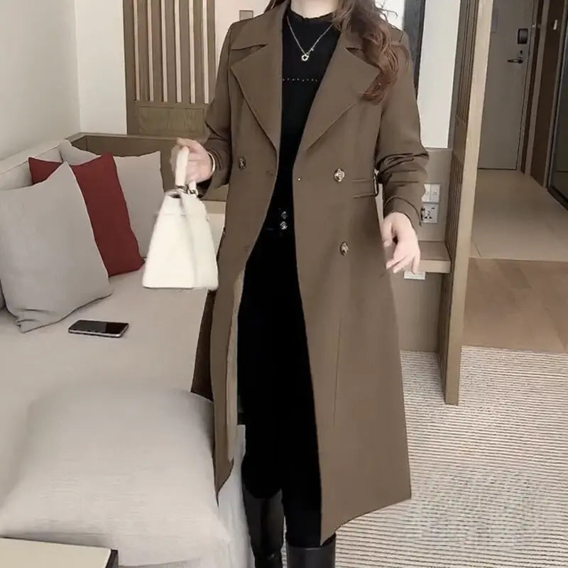 Nadine™ | Trenchcoat en Laine Élégante - Montela