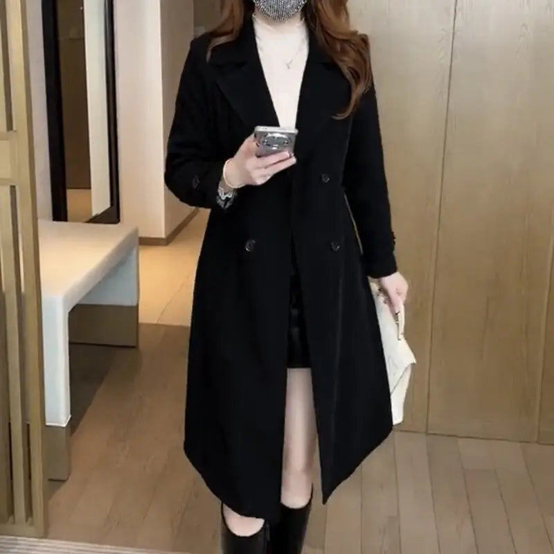 Nadine™ | Trenchcoat en Laine Élégante - Montela