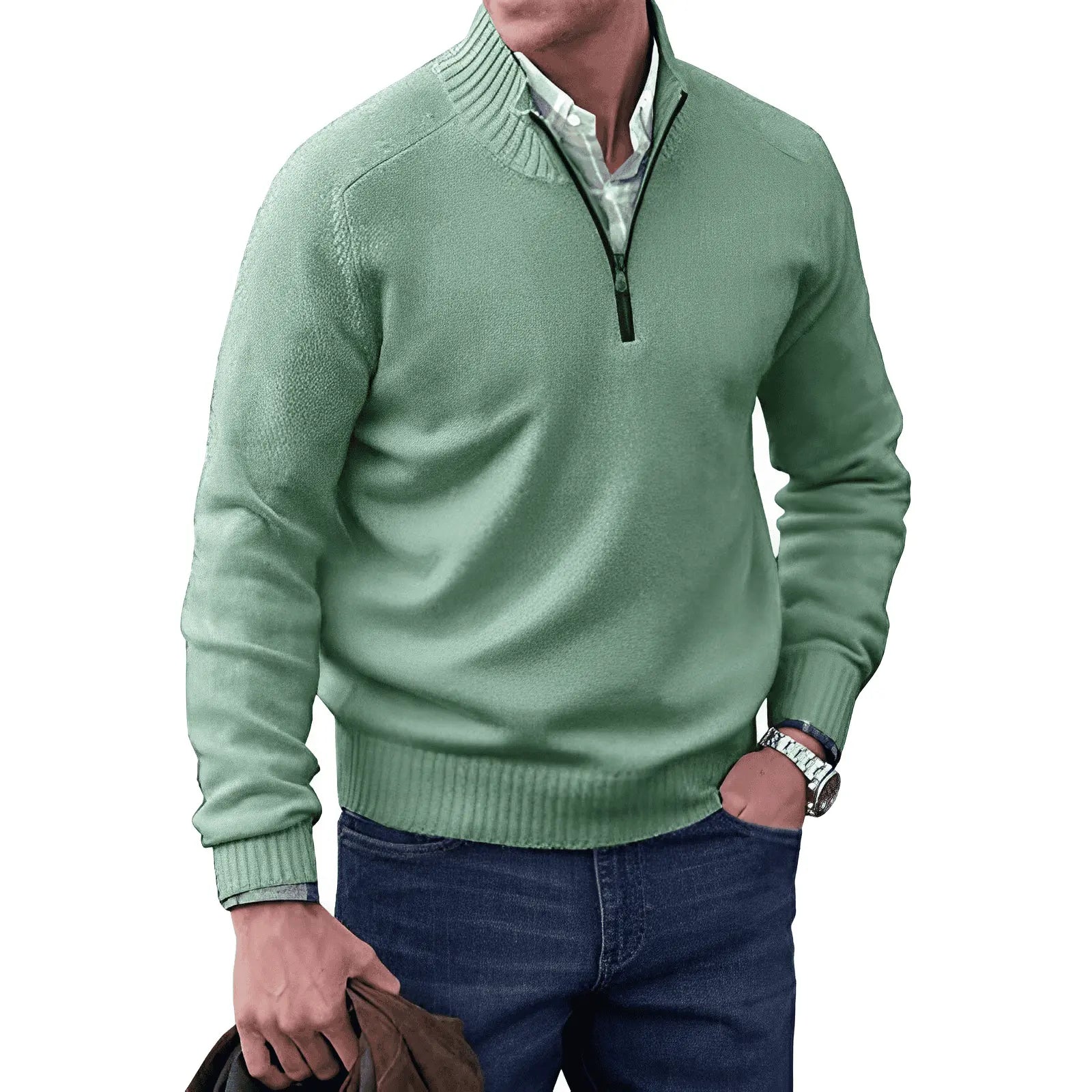 Mario™ | Le Pull Zippé Élégant - Montela