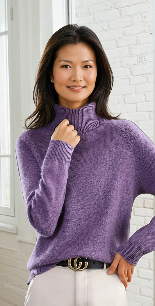 Sophie™ | Pull Col Roulé - Élégance et Confort pour l’Automne & l’Hiver - Montela