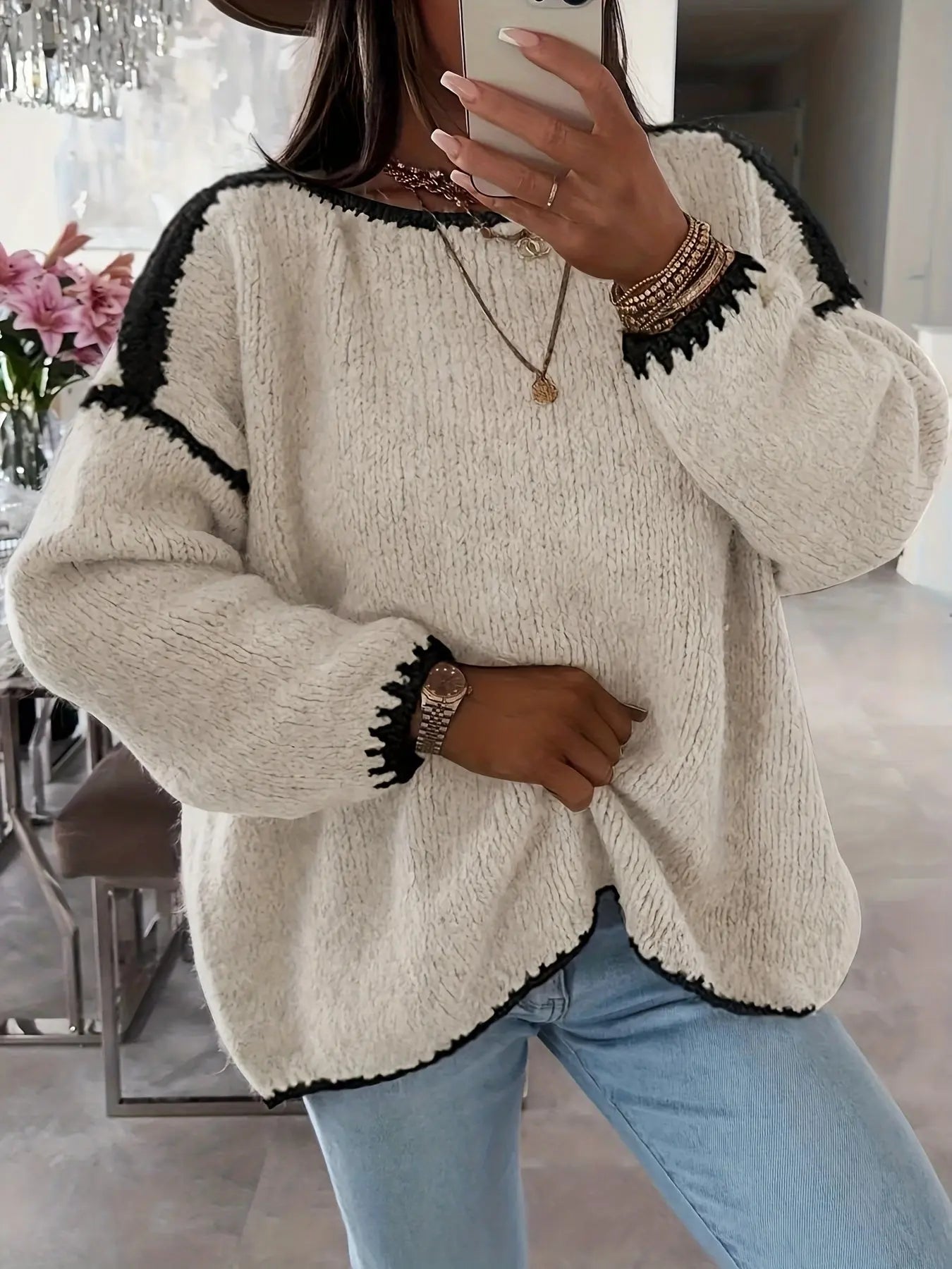 Clare™ | Pull en Maille à Épaules Dénudées - Montela