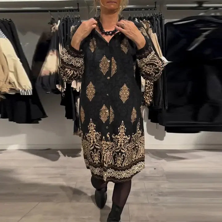 Estelle™ | Robe Vintage Élégante avec Boutons - Montela
