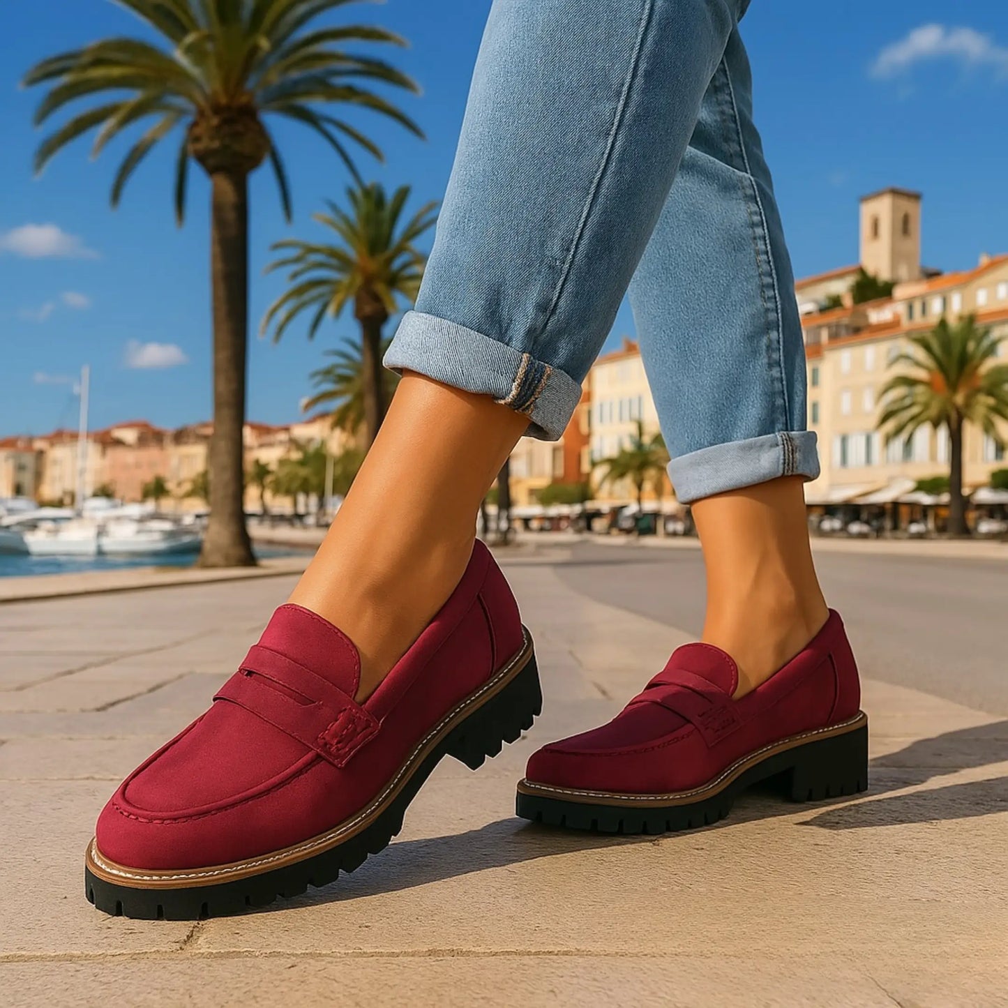 NADIA™ | Mocassins Intemporels en Daim