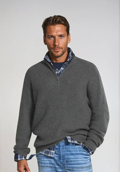 August™ | Pull Décontracté avec Fermeture Éclair - Montela