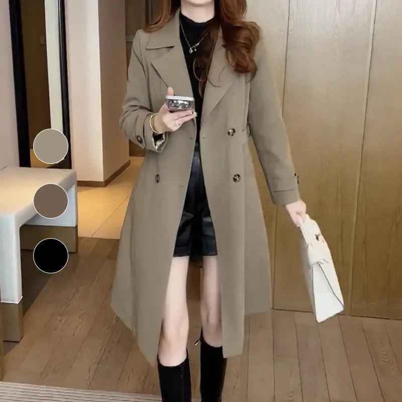 Nadine™ | Trenchcoat en Laine Élégante - Montela
