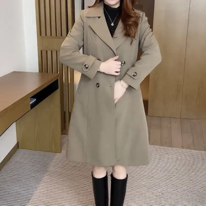 Nadine™ | Trenchcoat en Laine Élégante - Montela