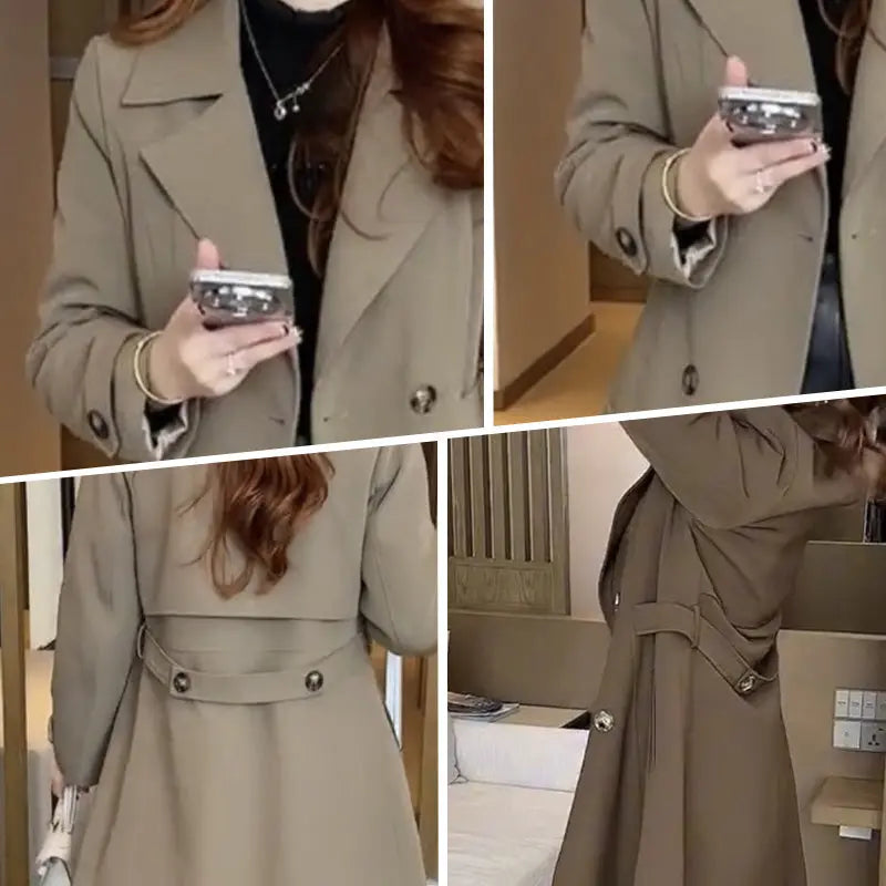 Nadine™ | Trenchcoat en Laine Élégante - Montela